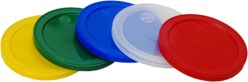 Reusable Translucent Lids w/ Straw Cut